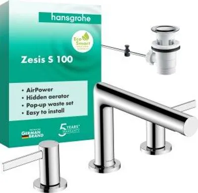 Obrázek produktu pro HANSGROHE 74733000 Tříotvorová umyvadlová baterie 100 Zesis S