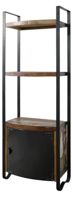 Immagine prodotto di MASSIVMOEBEL24 | scaffale in legno di Legno riciclato 70x40x200 multicolore laccato INDUSTRIAL #44