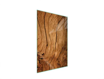 Produktbild von Herdabdeckplatte 35x52 Glaskeramikkochfeld Abdeckung Spritzschutz Glasplatte Deko Schneidebrett Holz Braun
