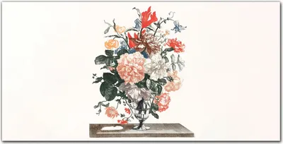 Produktbild von Coloray - Bild aus Glas - Glasbilder - 100 x 50 cm - Gehärtetes Glas Glasblock mit Bild Wohnzimmer Küche Dekoration Wanddekoration - Blumen Pflanzen