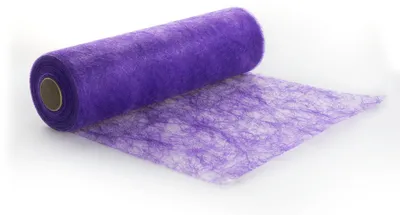 Obrázek produktu pro Polyesterová ubruska, fialová barva - 30 cm x 25 m - Látková textura pro dekoraci