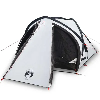 Produktbild von vidaXL Kuppel-Campingzelt 2 Personen Weiß Dunkel Wasserdicht