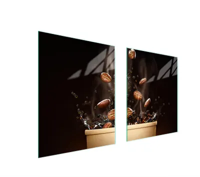 Produktbild von Glasschutzplatte Für Herd 85X52 Kaffee
