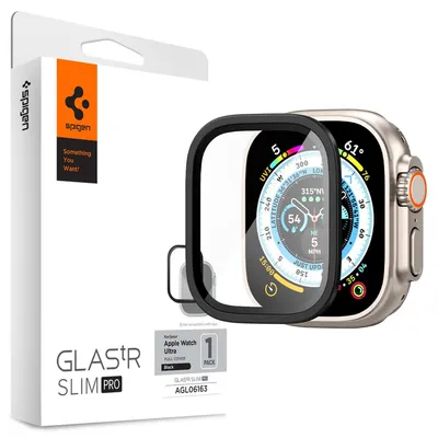 Immagine prodotto di Spigen Apple Vetro Temperato Glass.tr Slim Pro Watch Ultra 49mm Nero