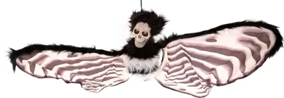 Produktbild von Halloween Dekoration - Skelett Schmetterling mit Funktion, Licht & Sound (30cm)