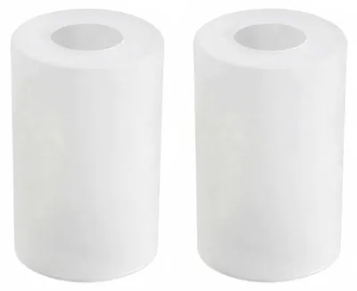 2er-Set zylinderförmige Glas-Lampenschirme, 10 x 16,5 cm