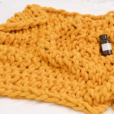 Imagen del producto de Manta de punto grueso para una sensación cálida y acogedora