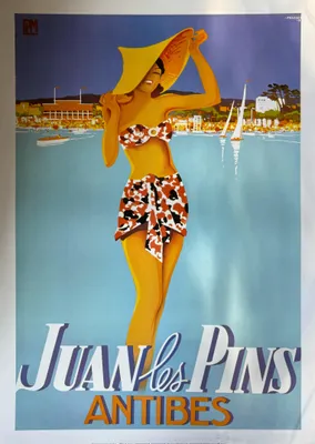 Image de Juan les Pins - FALCUCCI - 50x70cm Affiche Poster