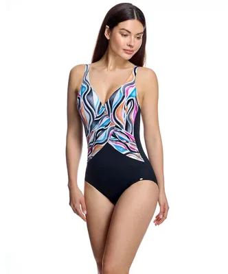 Produktbild von ORY Damen-Badeanzug mit überkreuztem Ausschnitt W260270