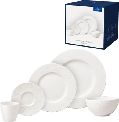 Obrázek produktu pro Villeroy & Boch Manufacture Rock blanc 20dílná sada nádobí