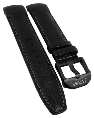 Produktbild von Jaguar Herren Chrono > Uhrenarmband Leder schwarz > J690 J691