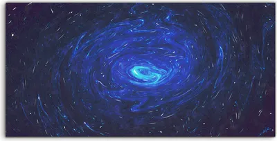 Produktbild von Coloray - Glasbild - 100x50 cm - Wandbild - Glasbilder - Abstrakte Galaxie Aquarell farbig