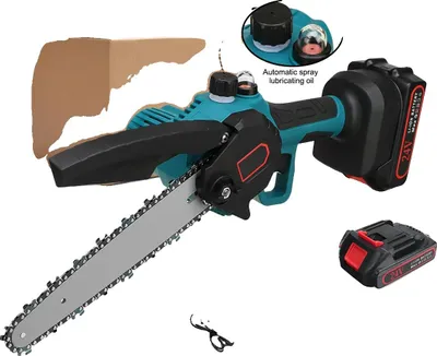 Produktbild von Elektrische Kettensäge, ergonomischer Griff, einfache Batteriebetrieb, Mit 1XBattery