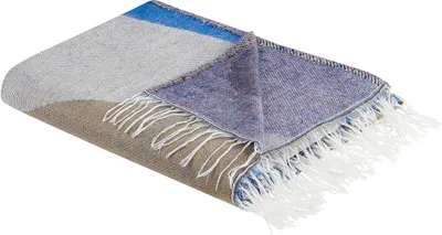 Produktbild von BELIANI Decke mit Fransen mehrfarbig Polyester Acryl 130 x 170 cm abstraktes Muster Wohnzimmer Schlafzimmer