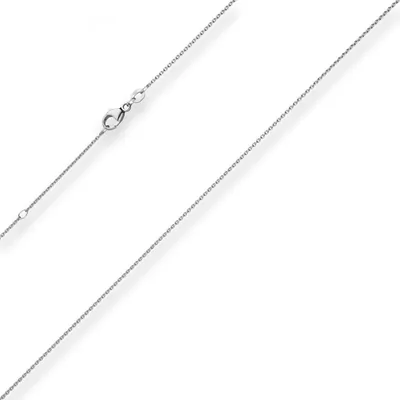 1-1mm-Rund-Ankerkette-aus-585-Weißgold-45cm-mit-Zwischenöse