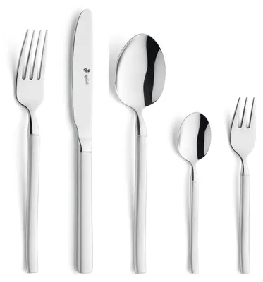 Produktbild von Paul Wirths 60-tlg. Besteckset BALI 60-teilig silberfarben mattiert
