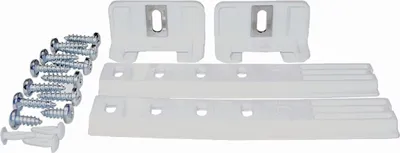 Produktbild von 2x Liebherr 9086322 ORIGINAL Scharnier Schlepptür Gleitschiene Schiene Tür Montageset mit Schrauben universal für Kühlschrank oder Gefrierschrank auch für viele andere Marken