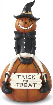 Produktbild von Kürbis Männchen auf Halloween Kürbis Dekofigur 22cm