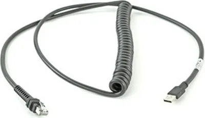 Produktbild von Zebra CBA-UF6-C12ZAR, Schwarz, 3,6576 m, USB A, RJ-45, 1 Stück(e)