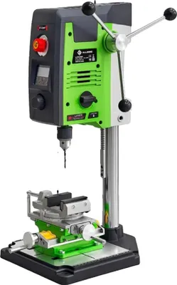 Obrázek produktu pro Stolní vrtačka, výkon 800 W, 6stupňové nastavení, frézovací kapacita 2 v 1, zdvih osy X 80 mm, zdvih osy Y 67 mm