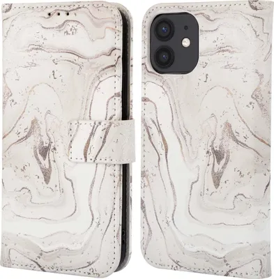 Image de imoshion Design Bibliothèque pour l'Apple iPhone 12 (Pro) - Sandy Marble