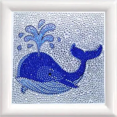 Produktbild von PRACHT Diamond Painting mit Rahmen, Wal 18x18 cm