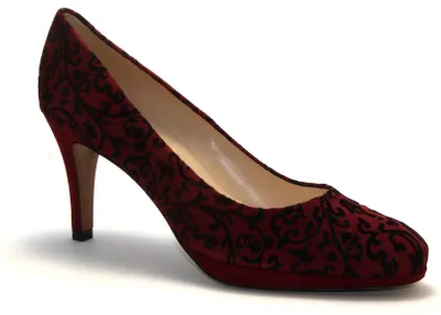 Produktbild von Merlot Franco Suede / Pumps (Muster), Größe:39 1/2