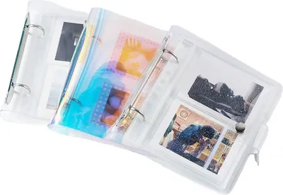 Produktbild von INF Klares Fotoalbum für 3-Zoll-Fotos - Transparentes Aufbewahrungsbuch
