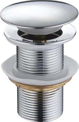 Immagine prodotto di Garnitura di scarico clic-clac per lavabo senza troppopieno, ottone, cromata, 40 mm