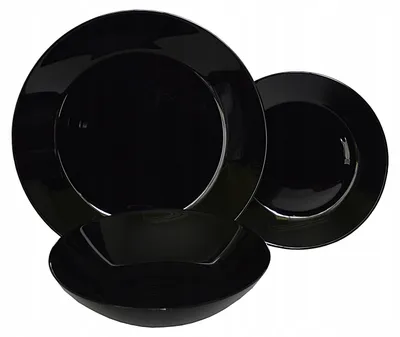 Produktbild von Luminarc Arcopal Noir Essgeschirr-Set für 12 Personen