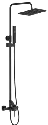 Produktbild von Duschsäule mit Einhebelmischer minimalistisches Duschset Regenbrause