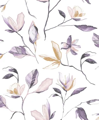 Zdjęcie produktu dla Masureel Tapeta kwiaty białym - 632088 - 53 cm x 10.05 m