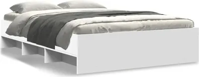 Produktbild von vidaXL Bettgestell Weiß 120x200 cm Holzwerkstoff