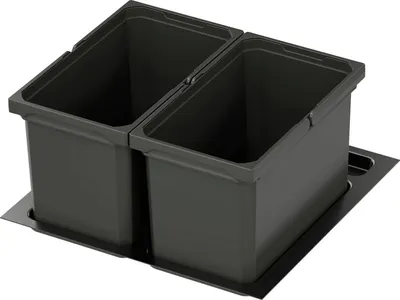 Produktbild von Vauth-Sagel VS ENVI Free Plus Abfalltrennsystem 2 x 16 L Lava Korpusbreite 600 mm, Höhe 256 mm, Mülltrennsystem für Schubkästen