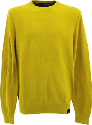 Produktbild von 33253 Lerros, , Herren Crew Neck Rundhals Pullover Pulli, feiner Perlstrick, currygelb, XXL