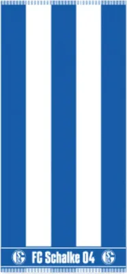Produktbild von FC Schalke 04 Duschtuch Blockstreifen 70x140