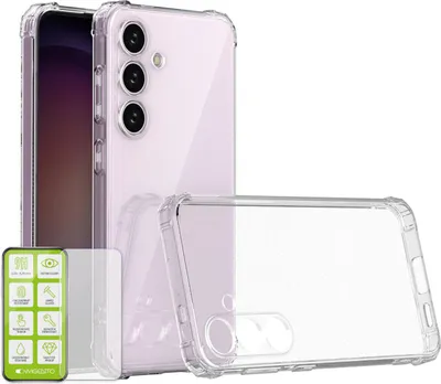 Produktbild von Für Samsung Galaxy S24 Schock TPU Case Transparent + 0,26 H9 Glas Handy Hülle Schutz