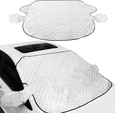 Productafbeelding van Autoruitbescherming, aluminiumfolie, 119 x 190 cm, met 5 magneten, voor vorstbescherming