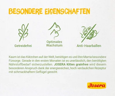 Produktbild von Josera 4032254755005, Kitten, Geflügel, 2 kg