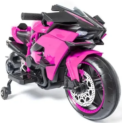 Produktbild von Playhouse Kinder Elektro Motorrad H2R, Ledersitz, Eva Räder, 12V 9ah