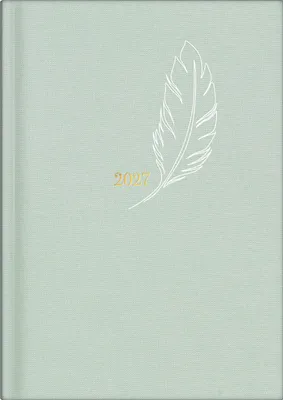 Produktbild von rido/idé 7021503017 Buchkalender Premium Young Line 2027 "Feather" A5, Textil