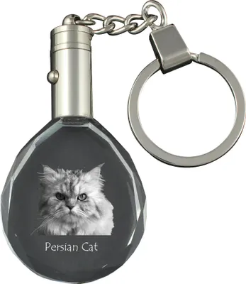 Immagine prodotto di Perská kočka - Portachiavi con foto di gatto, portachiavi in cristallo in confezione regalo, regalo unico del marchio Art-Dog