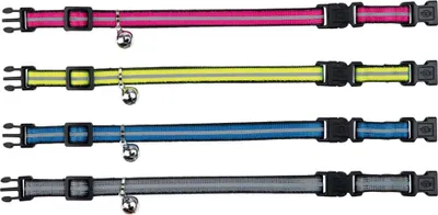 Produktbild von TRIXIE 41673, Katze, Standardkragen, Schwarz, Grau, Nylon, Einfarbig
