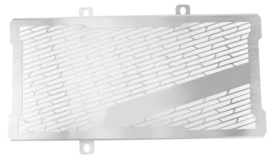 Image de Protection de calandre pour moto - Couvercle de calandre - Compatible avec la Kawasaki ER6N 2012-2016 - Chromeplate