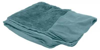 Image de Housse de panier pour chien Furhaven | Doublure ultra-douce en imitation fourrure et en daim, style canapé traditionnel