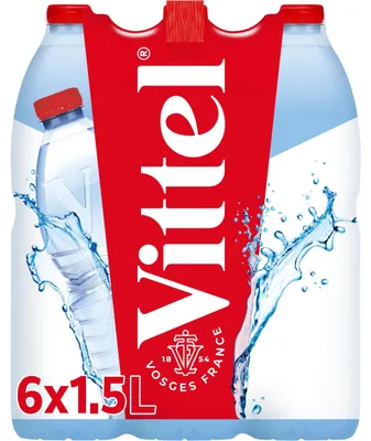 Zdjęcie produktu dla Butelka wody mineralnej, 1,5 litra (zestaw 6 sztuk)