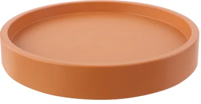 Produktbild von Plattform auf Rollen Runde Ø 45 cm Beweglicher Sockel für einen beweglichen Blumentopf, rund für Blumentöpfe und Blumenbeete auf 4 Rollen Gartenterrasse Balkon elegantes Design,Terakotta