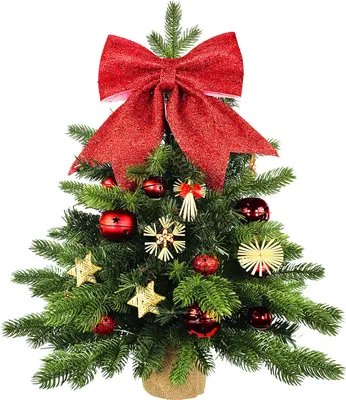 Zdjęcie produktu dla Dekorowana sztuczna choinka STRAW DECORATION 60 cm z oświetleniem LED IN FLOWER