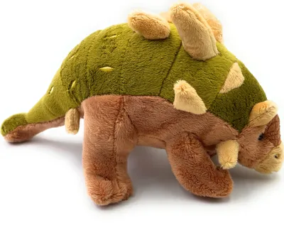 Produktbild von Onwomania Plüschtier Kuscheltier Stoff Tier Euoplocephalus Dino Dinosaurier 33cm mehrfarbig