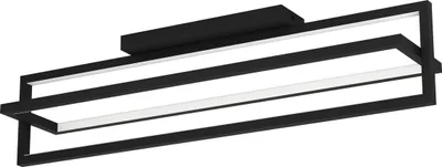 Zdjęcie produktu dla Eglo 900465 SIBERIA lampa sufitowa LED 34W 780x160mm czarny biały regulowana barwa światła ściemnialna